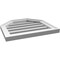 Ekena Millwork Octagonal Top Surface Mount PVC Gable Vent w/ 2"W x 1-1/2"P Brickmould Frame, 20"W x 18"H GVPOT20X1802SF - alternate 2